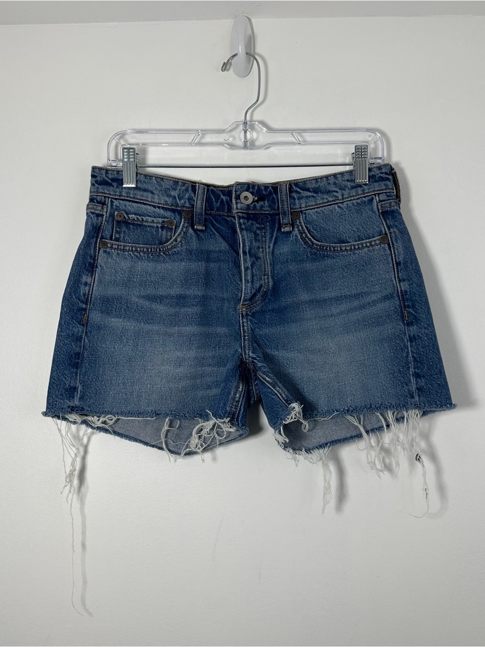 Rag & Bone Dre Low Rise Denim Size 25 Raw Hem Cutoff Shorts